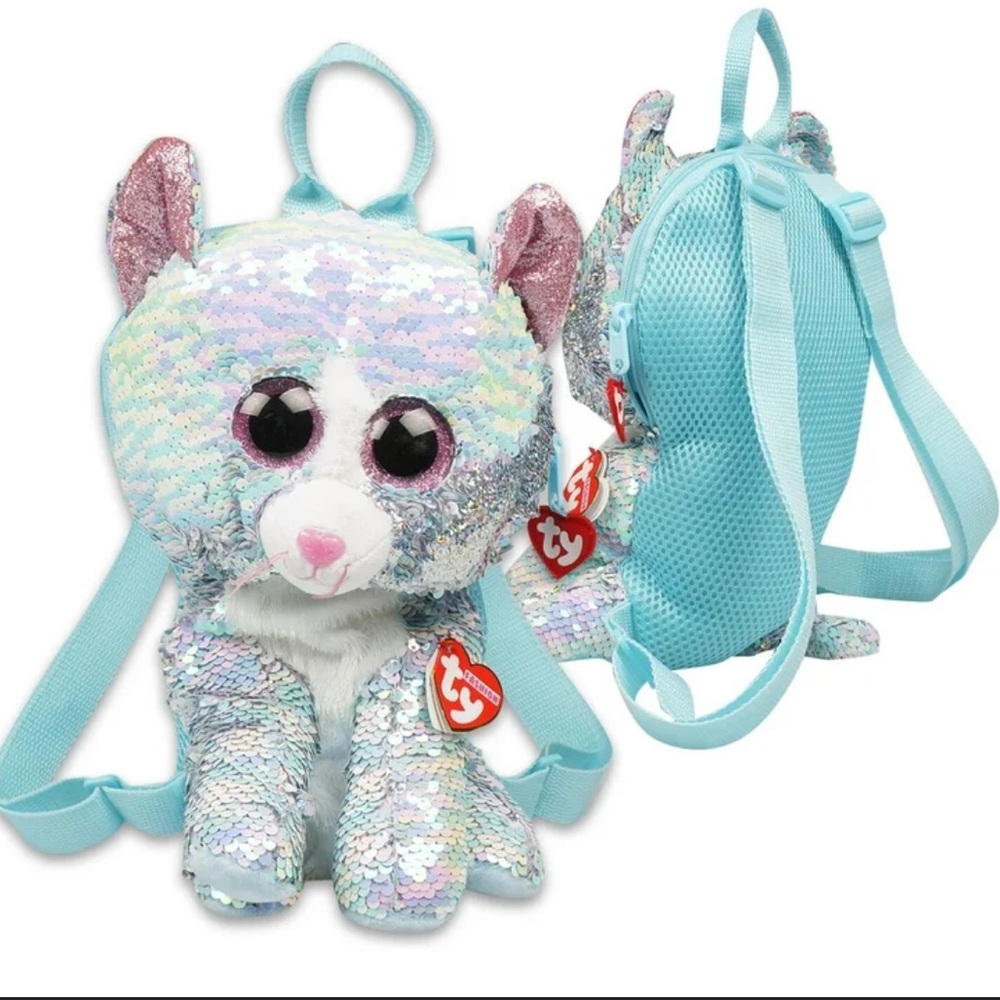 TY Whimsy sequence Cat Backpack